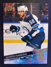 2020-21 Upper Deck Series 1 Jansen Harkins Young Guns Winnipeg Jets Rookie Card