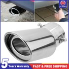 Car Muffler Tip Exhaust Stainless Pipe Steel Chrome Effect Fit 1.75-2.5 inch D