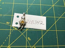 STERLING SILVER .925 BIRTHSTONE girl CHARM Light Yellow