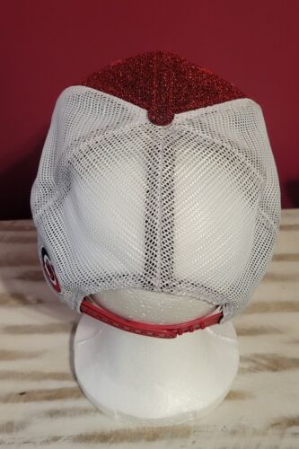 Women's '47 Red/White Carolina Hurricanes NHL Trucker Snapback Hat, NWOT - Picture 3 of 6