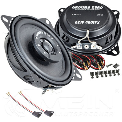GROUND ZERO LAUTSPRECHER für VW PASSAT 35i B3 1988-1993 Armaturenbrett 90W #AJI5