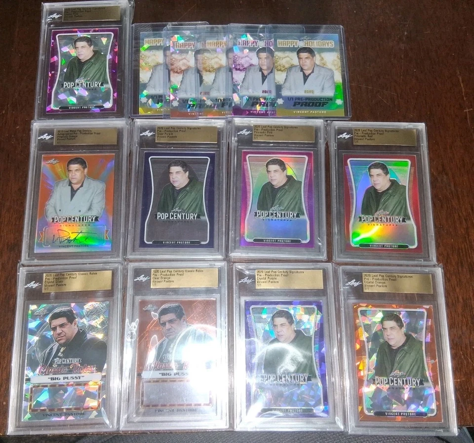 Lote de cartas 14 hojas Pop Century Vincent Pastore 1/1 1 de 1 colección Soprano automático Foto 3 de 4