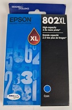 Epson 802XL Cyan High Yield Ink Cartridge T802XL220 Exp 2022 New Free Shipping