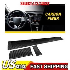 Carbon Fiber Dashboard Console Cover Trim Sticker For Honda Civic 2016 110x