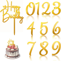 11 StüCk Happy Birthday Tortendeko Zahlen 0-9 Acryl, Happy Birthday Deko Torte,