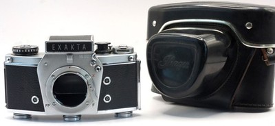 Serviced Ihagee Exakta VX 1000 35mm SLR Camera Body Waist Level Finder Case CLA