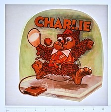 Original VINTAGE 1970s Heat Transfer | Charlie Cartoon Owl - Photolith '78