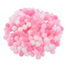 Pom Felt Balls Fabric 1.3cm 13mm Pink White for Craft Project DIY 300 Pcs