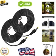 2 PCS Trail Camera Power Cord,5.5x2.1mm DC External Power Cable Compatible wi...