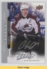 2018-19 Upper Deck MVP Silver Script Gabriel Landeskog #21 READ i9l