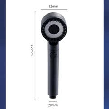 High Pressurized Filter Shower Head 3-Mode Adjustable Spray with Massage Brush R