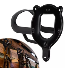 Horse Bridle Rack with Tubes and Screw Bridle Hooks Wall Mounted Bridle Holder↔
