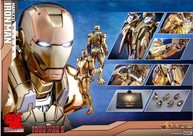 Hot Toys MMS586D36 Ironman 3 Iron Man Mark 21 (midas) for sale