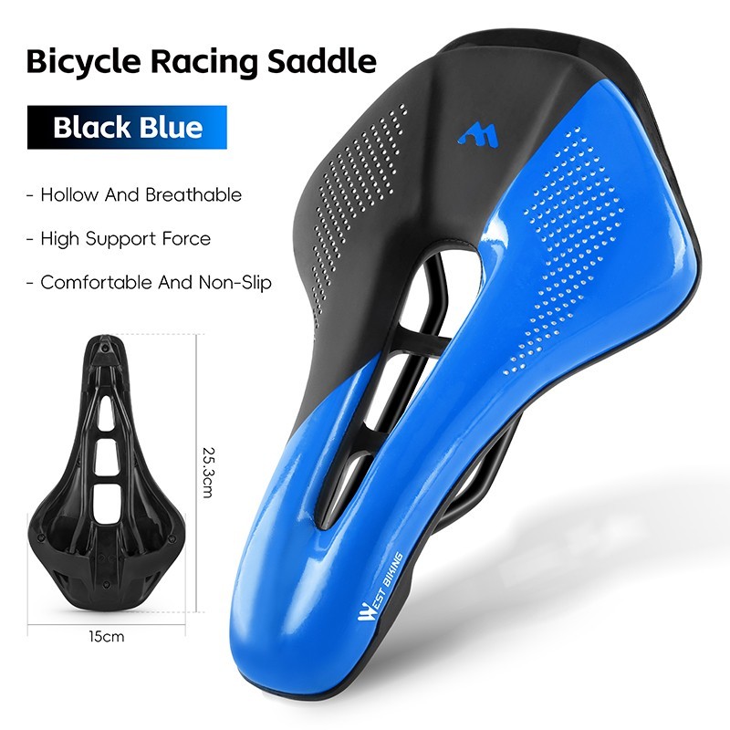 Saddle Steel Rail Leather Cycling Seat Saddle