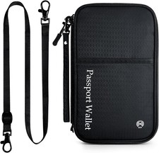 Passport Holder, Family Travel Wallet and Document Holder, Water-Resistant Pass