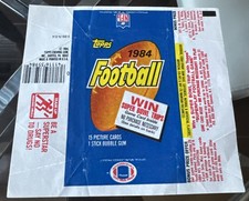 1984 Topps Football NFL Empty Wax Wrapper GET...