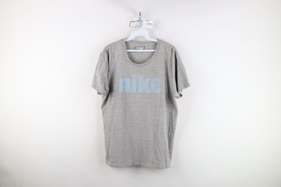 Vintage Y2K Nike Womens XL Faded Spell Out Travis Scott Center Swoosh T-Shirt