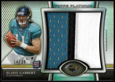 2011 Topps Platinum #PRP-BG Blaine Gabbert Rookie Jumbo Patch #/36