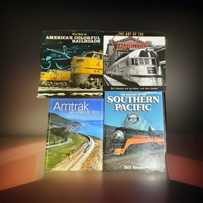 #ad America’s Colorful Railroads Amtrak Streamliner Southern Pacific 4 Book Lot $57.49