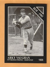 Arky Vaughan Pittsburgh Pirates 1991 Conlon TSN #38 HOF