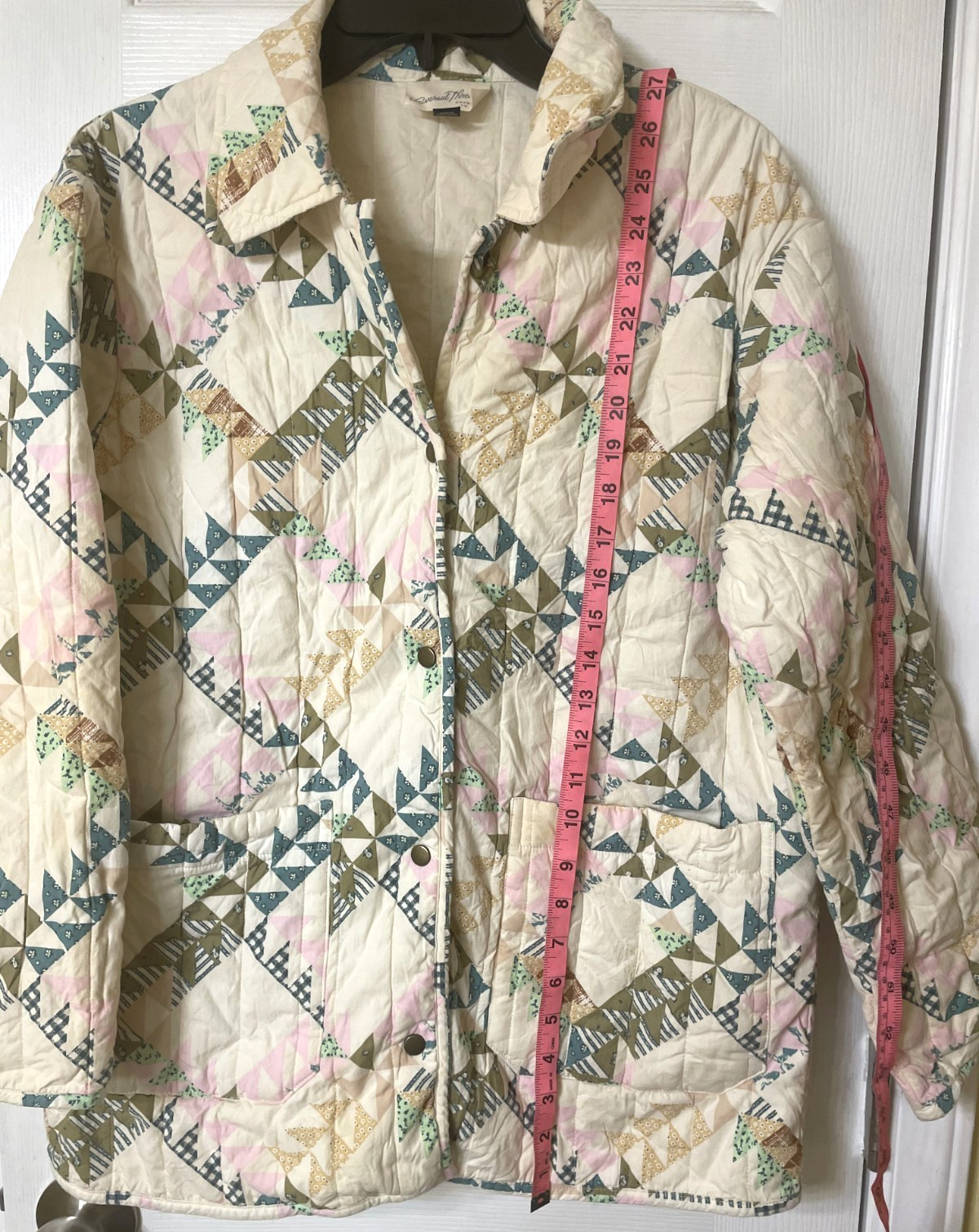 Universal Threads quilted jacket size M patchwork… - image 2