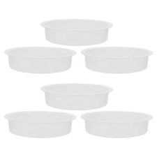 6 Pcs Bird Water Feeder Plastic Hummingbird Feeders Food Bowl Bath