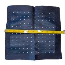 Navy Polka-dot Pocket Square 12  x12  