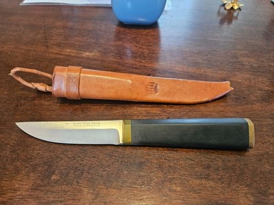 Vintage 1960's PUUKKO KNIFE Tapio Wirkkala Hackman Finland With Sheath SEE PICS