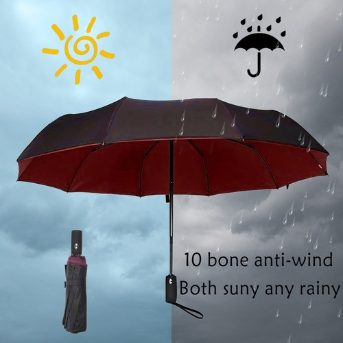 Large Umbrella Double Triple Umbrellas Folding Sunshade Wind Rain Resist Comfort - Picture 49 of 84