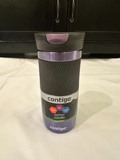 Contigo Snapseal Thermalock Stainless Steel Travel Mug Violet 16 oz Rubber Grip