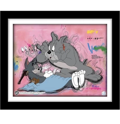 Tom & Jerry The Truce Hurts #1101 Animation Cel Artist Framed Art Print New - Image 1 of 4