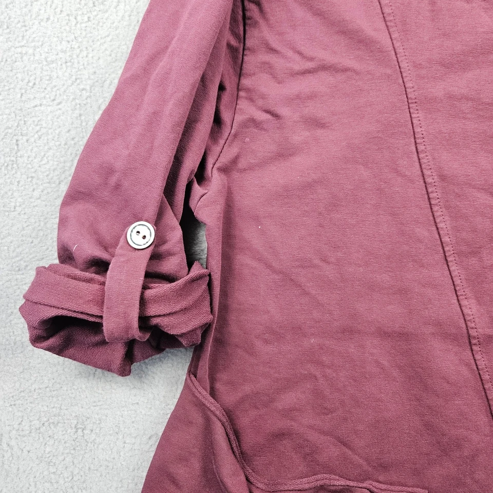 Diversa Camisa Top Túnica Boho Para Hombres Mediana Cuadrada Granate Campesina Botones Italia Foto 3 de 4