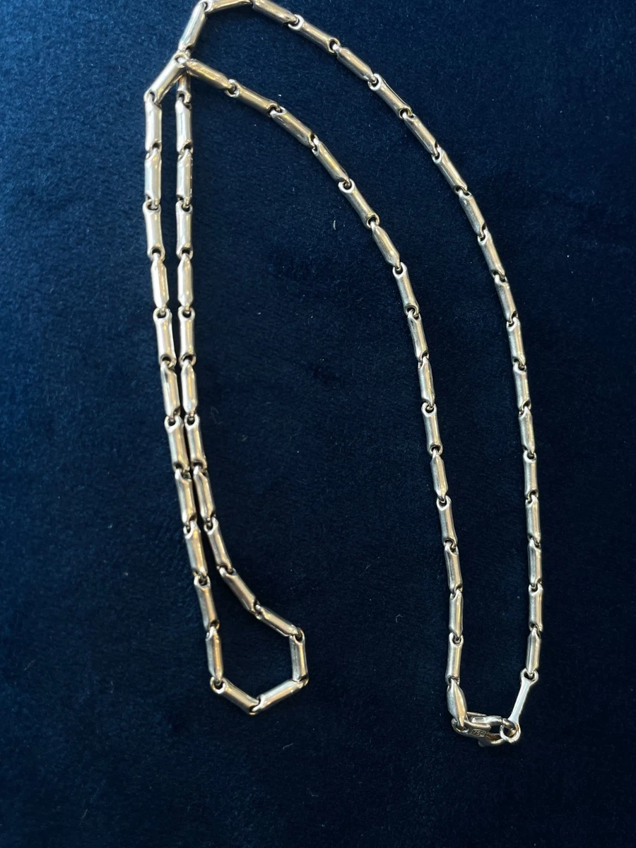 Collier or 750 jaune maille américaine 50 cm