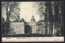 Ansichtskarte Rastatt, Schloß Favorit mit Garten 1915 