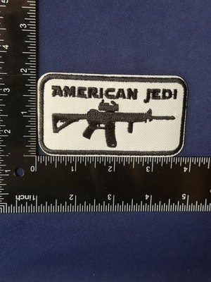 AMERICAN JEDI Star Wars Patriotic USA - BRAND NEW Embroidered Iron On Patch