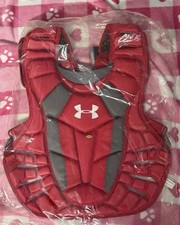 Under Armour Men's UA Converge II Red Catcher's Chest Protector UACPCC4-AP SC