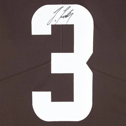 Framed Jerry Jeudy Cleveland Browns Signed Brown Limited Jersey - Image 4 of 4