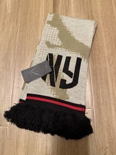 New York Red Bulls MLS Official Team Scarf Ruffneck Soccer Beige – New