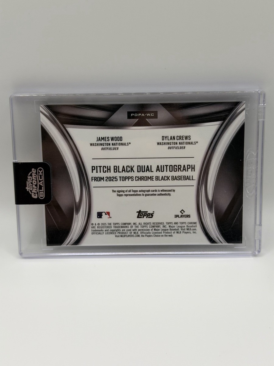 Topps Chrome Pitch Black Pairings Dual Autographs James Woods