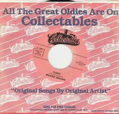 Maxine Brown Funny / Now That Youre Gone Vinyl Single 7inch Collectables