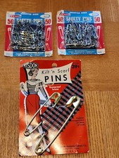 Vintage Risdon & PENN Safety Pins, Scarf Kilt Pins Lot