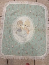 Vintage Precious Moments Baby Blanket Quilted  Sharing precious moments   90  s