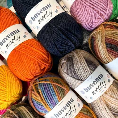 Wooly Multicolor Soft Fluffy Bulky Weight #5 Wool Blended Fast Knitting Croch... - Picture 5 of 5