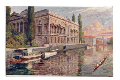 11 382 - Gent La Lys et le Palais de Justice 1917 Feldpost 9.Res. Div.