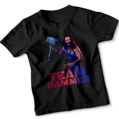 Team Hammer Kinder T-Shirt Gladiatoren TV Game Show Action Jungen Mädchen Grafik Tee
