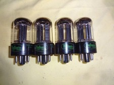 4x 6SN7GTB Baldwin/Sylvania   -Black Plates-T...
