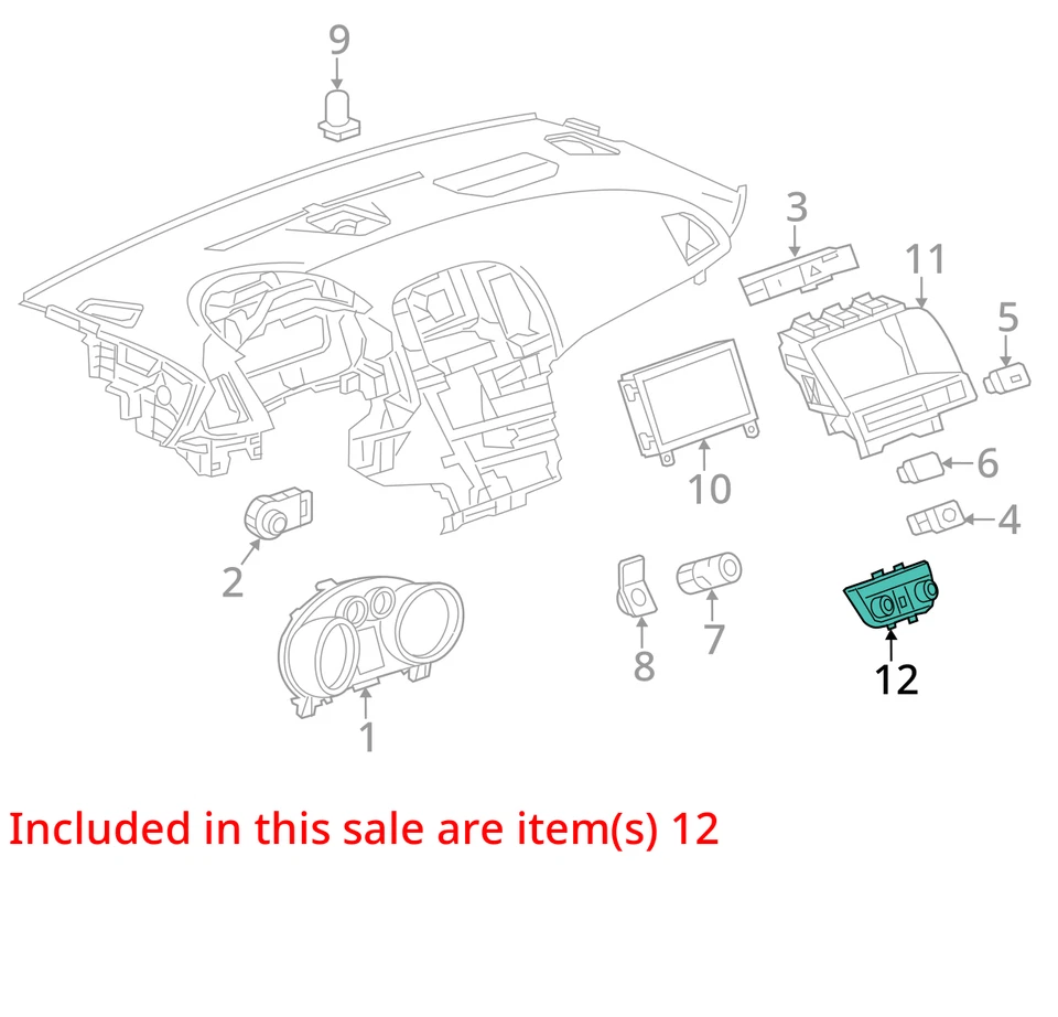 2012-2017 Buick Verano Ac Heater Climate Control 22944946 P2YIO - Image 3 of 4