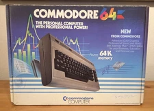 Vintage Commodore 64 Computer In Original Box - Matching Serial Number - Tested!