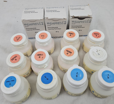 SOME NEW & USED IVOCLAR EMPRESS 2 DIFFERENT SHADES & TYPES