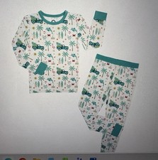 Emerson and Friends Coastal Christmas Bamboo Long Sleeve Kids Pajama Set- 10-12
